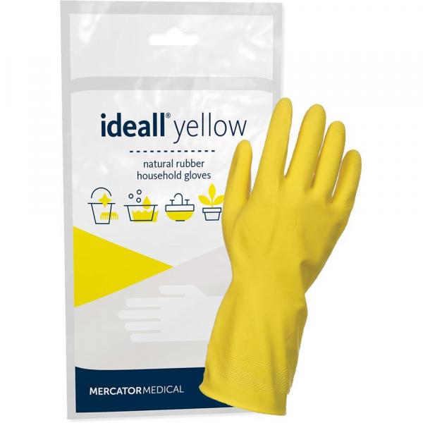 Ideall Yellow rękawice gumowe „M” żółte
