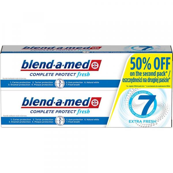 Blend-a-med Complete 7 Extra Fresh 2x100ml pasta do zębów

