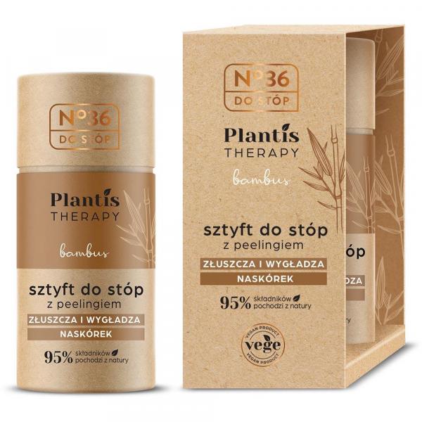 NO 36 Plantis Therapy sztyft do stóp z peelingiem 50g Bambus
