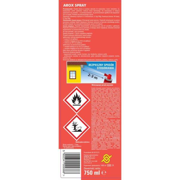 Arox spray na osy i szerszenie 750ml