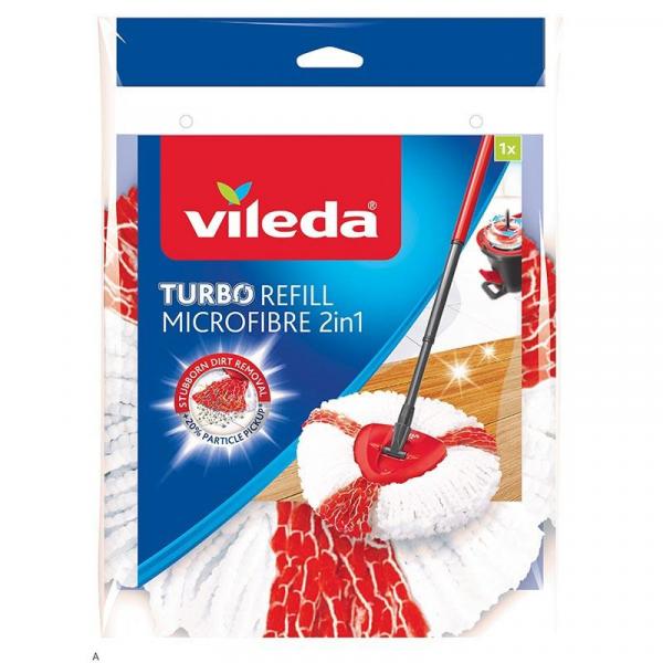 Vileda mop płaski obrotowy-wkład Easy Wring and Clean Turbo