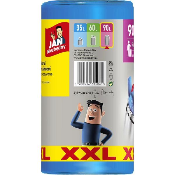 Jan Niezbędny worki HD Easy Pack 90L/50szt.