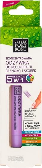 Cztery Pory Roku odżywka do regeneracji paznokci i skórek 5w1 2ml