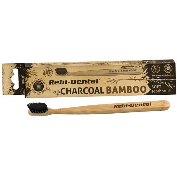 Mattes Rebi-Dental Charcoal Bamboo M62 szczoteczka do zębów Soft 