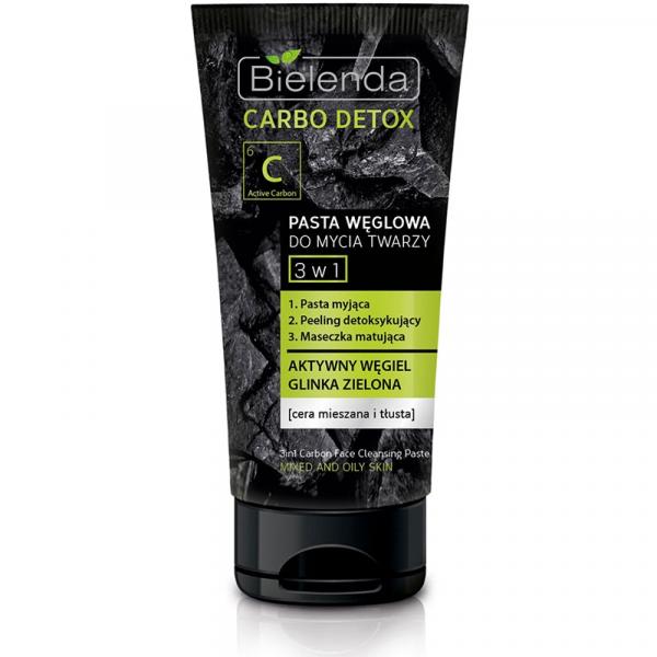 Bielenda Carbo Detox pasta węglowa do twarzy 3w1 150g