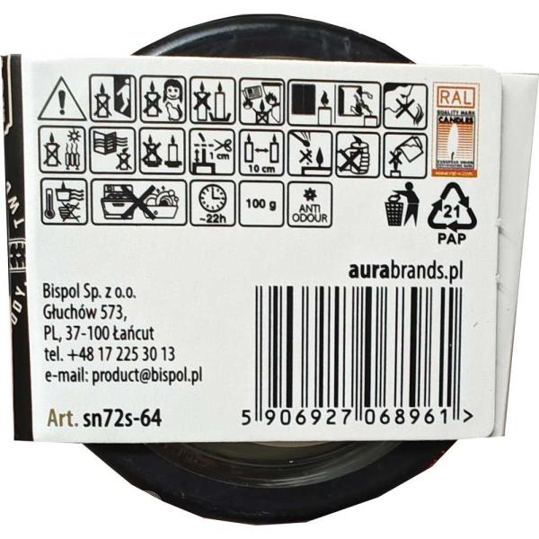 Bispol Aura świeca zapachowa sn72s-64 Men’s World