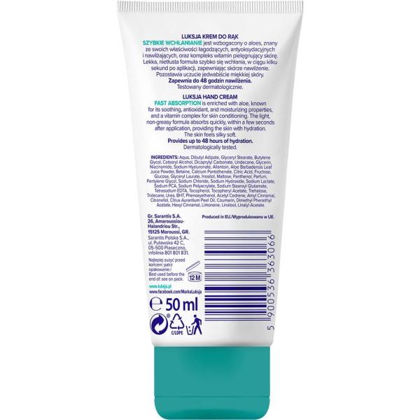 Luksja krem do rąk 50ml Szybkie Wchłanianie
