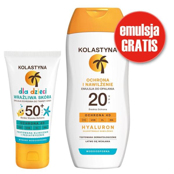 Kolastyna Opalanie emulsja ochronna dla dzieci SPF50 50ml