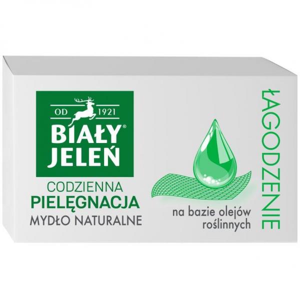 Biały Jeleń naturalne mydło w kostce 85g łagodzące
