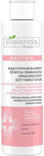 Bielenda PHARM Naczynka kojący płyn micelarny 200ml