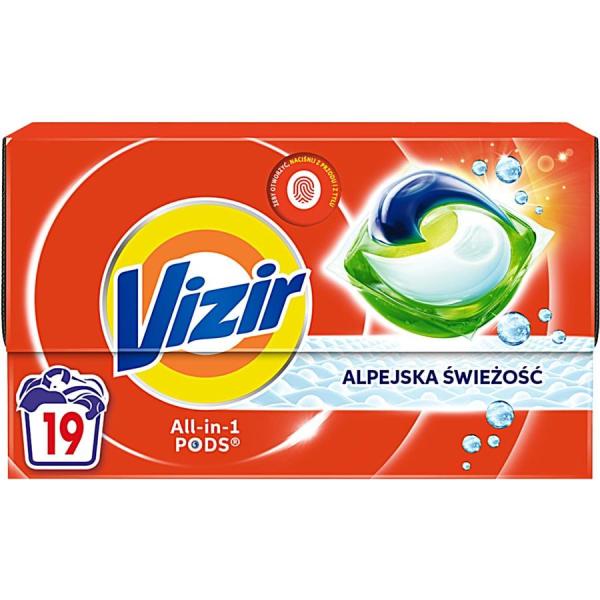 Vizir kapsułki do prania 19szt. Alpine Fresh