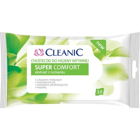 Cleanic Chusteczki do higieny intymnej 10 sztuk Super Comfort