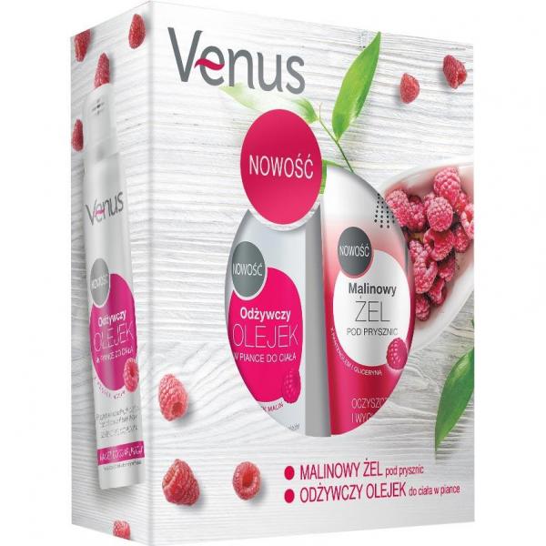Venus zestaw Świeżość owoców olejek do ciała w piance 150ml + żel pod prysznic 250ml