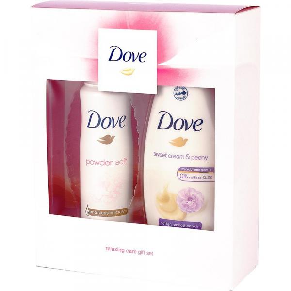 Dove zestaw Relaxing Care dezodorant + żel pod prysznic