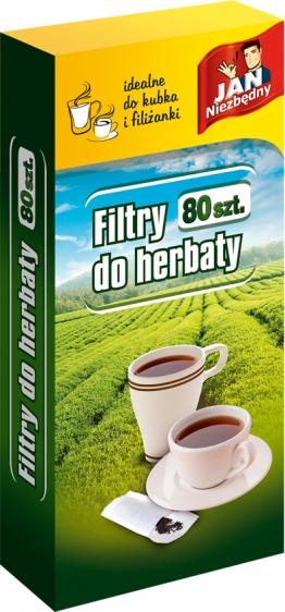 Jan Niezbędny filtry do herbaty do kubka lub filiżanki 80szt