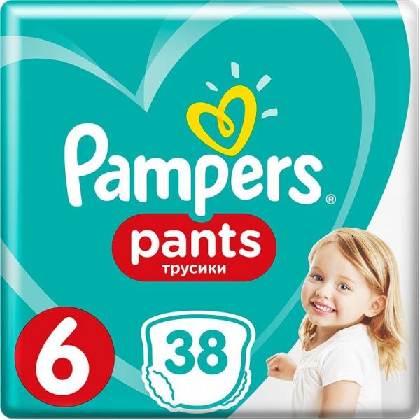 Pampers Pants pieluchomajtki 6 Extra Large 38 sztuk
