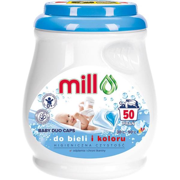 Mill Professional Baby kapsułki piorące 2w1 50 sztuk
