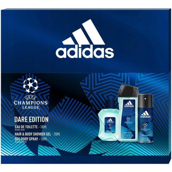 Adidas zestaw MEN UEFA Dare edition woda toaletowa + żel pod prysznic + dezodorant