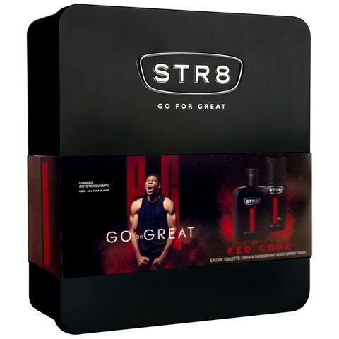 STR8 zestaw Red Code woda toaletowa 100ml + dezodorant 150ml w puszce