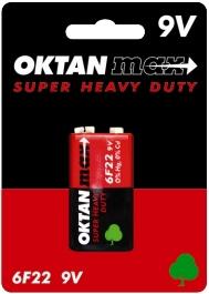 Oktan baterie cynkowe 6F22 kostka 9V 1szt.