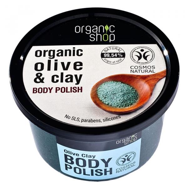 Organic Shop peeling do ciała Niebieska Glinka 250ml