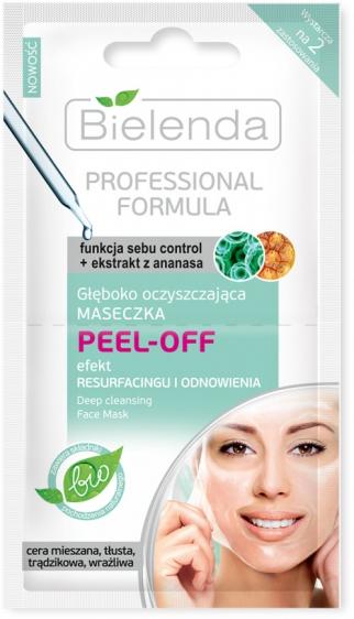 Bielenda Professional Formula głęboko oczyszczająca maseczka PEEL-OFF 2x5g
