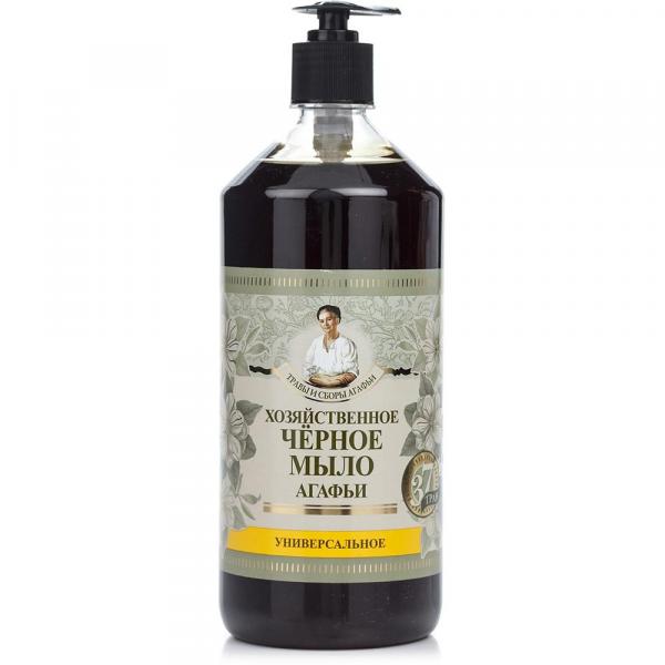 Czarne Mydło Gospodarcze Babuszki Agafii, 1000ml
