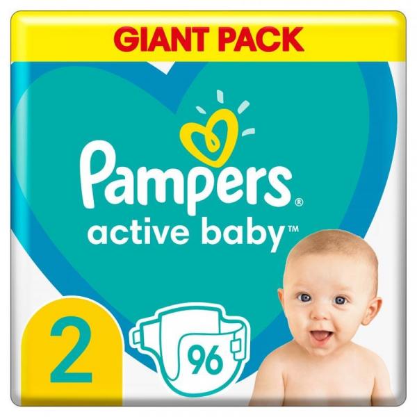 Pampers Active Baby pieluszki 2 96szt.
