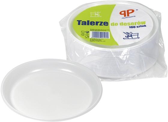PP talerze plastikowe do deserów16cm 100szt