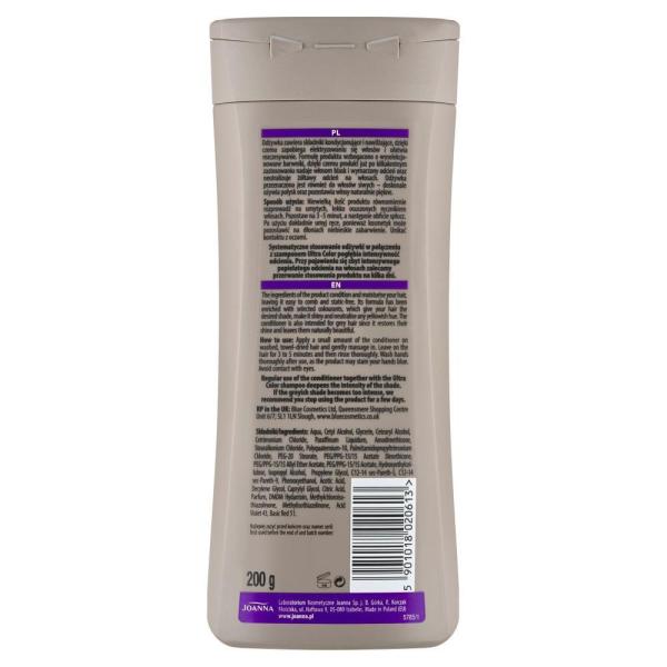 Joanna Ultra Color odżywka do włosów 200ml Srebrne odcienie blondu