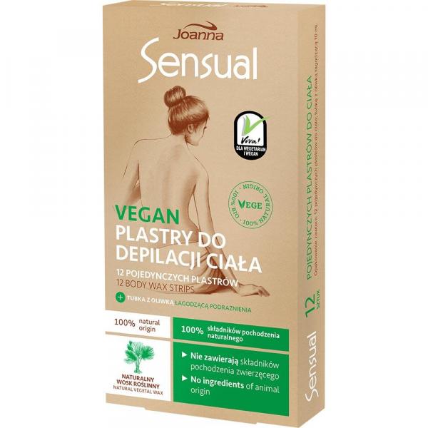 Joanna Sensual Vegan plastry do golenia 12 sztuk
