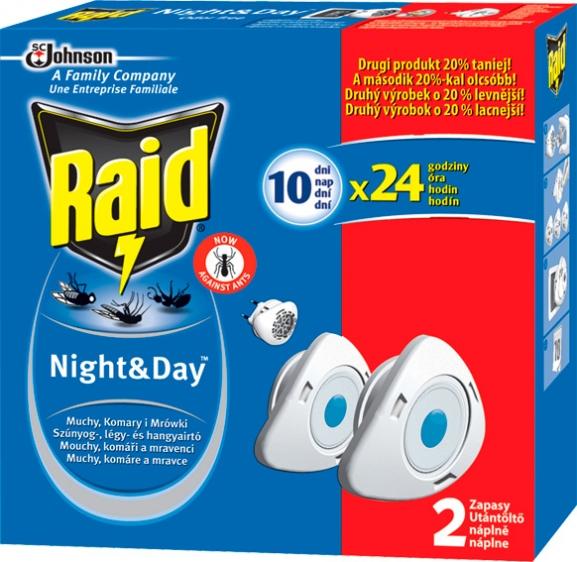 Raid electric na komary wkład do urządzenia NIGHT&DAY 2szt 