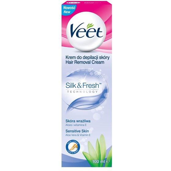 Veet Krem do depilacji Silk & Fresh Aloes i Witamina E 100ml