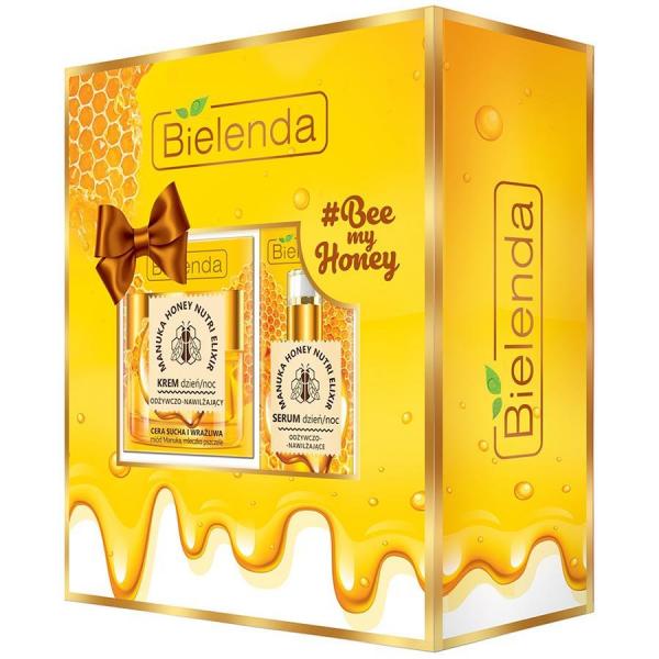 Bielenda zestaw Manuka Honey krem odżywczy + serum odżywcze
