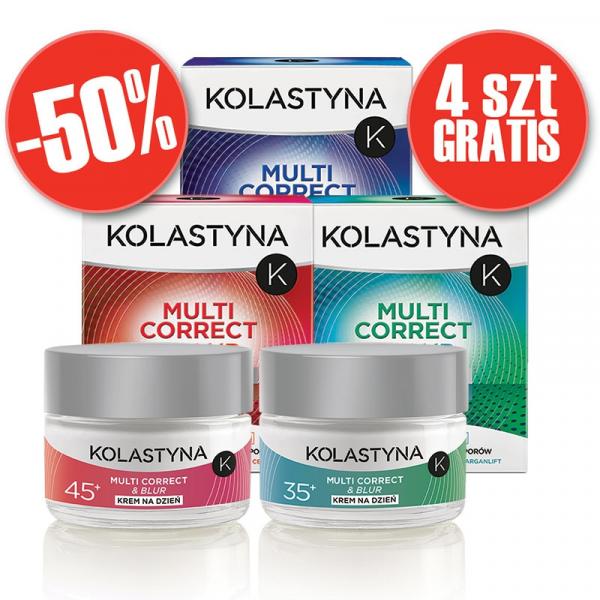 Kolastyna Multi Correct & Blur pakiet kremów 50% taniej
