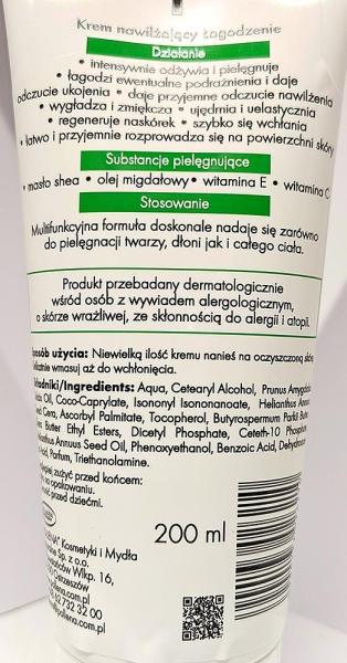 Biały Jeleń Codzienna Pielęgnacja nawilżający krem do twarzy i ciała 200ml Łagodzenie 