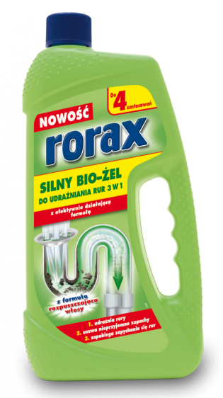 Rorax udrożniacz do rur w żelu 1l