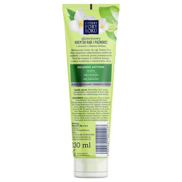 Cztery Pory Roku krem aloesowy do rąk 130ml