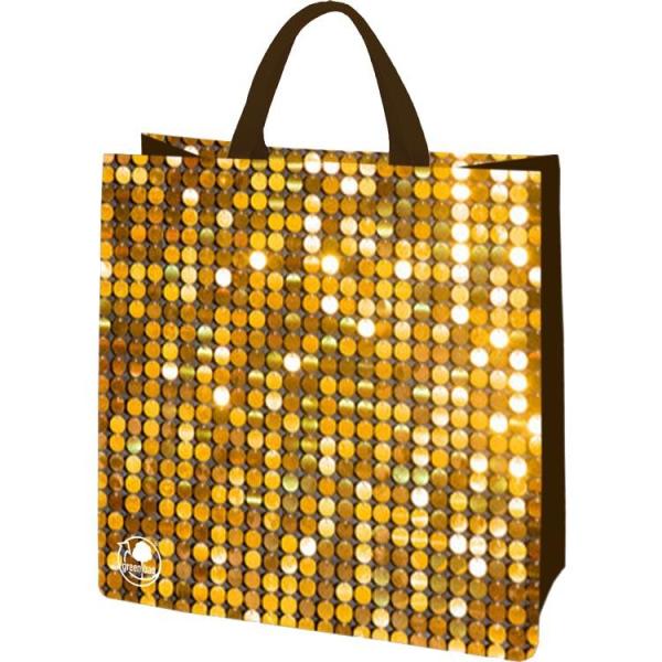 GAM torba zakupowa PP 30L Złote Cekiny