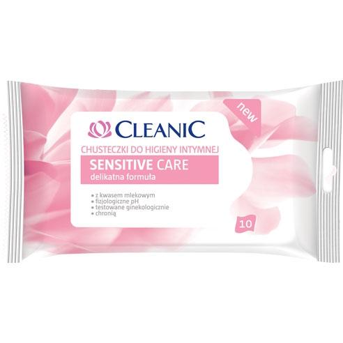Cleanic Chusteczki do higieny intymnej 10 sztuk Sensitive