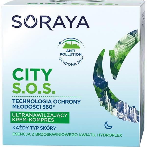 Soraya City S.O.S krem nawilżający na noc każdy typ skóry 50ml