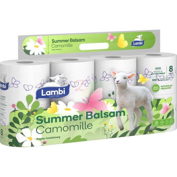 Lambi Balsam Summer Camomille papier toaletowy 3W 8 rolek
