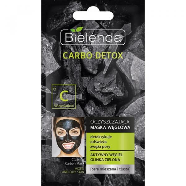 Bielenda Carbo Detox maska oczyszczająca do cery mieszanej i tłustej 8g