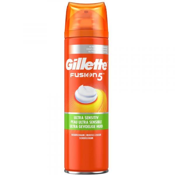 Gillette Fusion 5 Ultra Sensitive pianka do golenia 250ml spray
