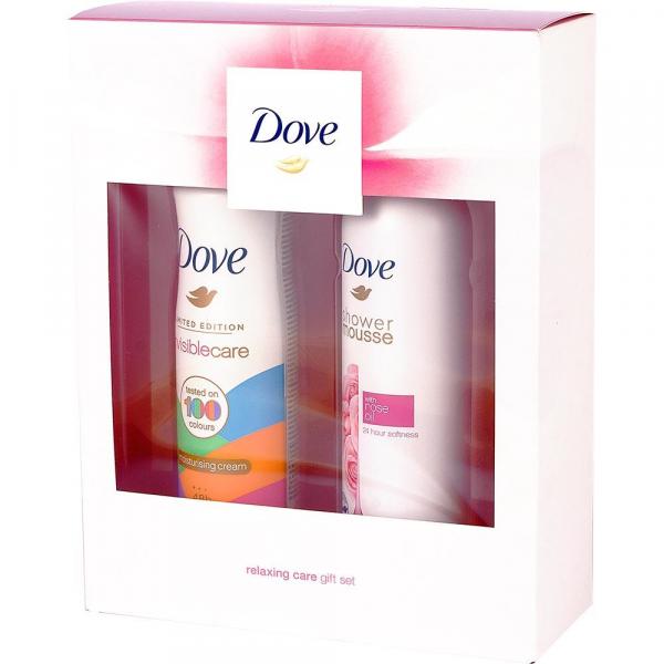 Dove zestaw Relaxing Care dezodorant + pianka pod prysznic