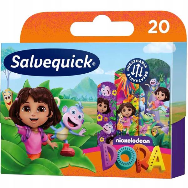 Salvequick Kids Dora plastry opatrunkowe 20 sztuk