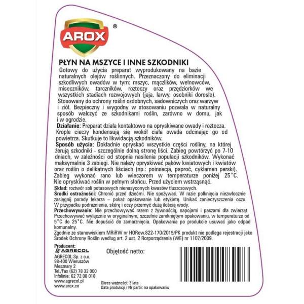 Arox płyn na mszyce 200ml