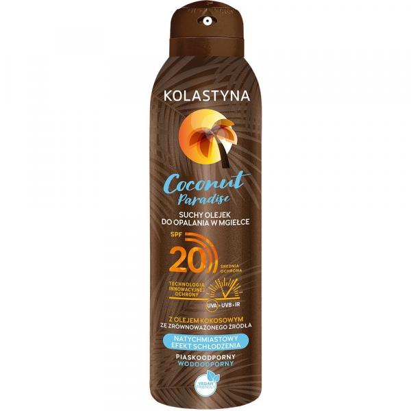 Kolastyna Coconut Paradise suchy olejek do opalania SPF20 150ml