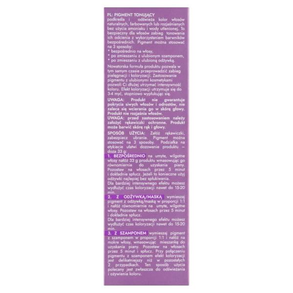 Joanna Ultra Color tonujący pigment do włosów 100ml Srebrny Blond