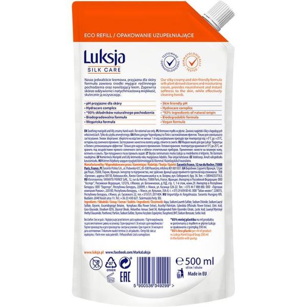 Luksja mydło w płynie Nagietek i Lilia zapas 500ml
